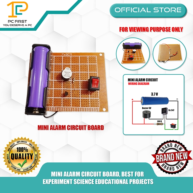 PC FIRST MINI ALARM CIRCUIT BOARD, BEST FOR EXPERIMENT SCIENCE ...