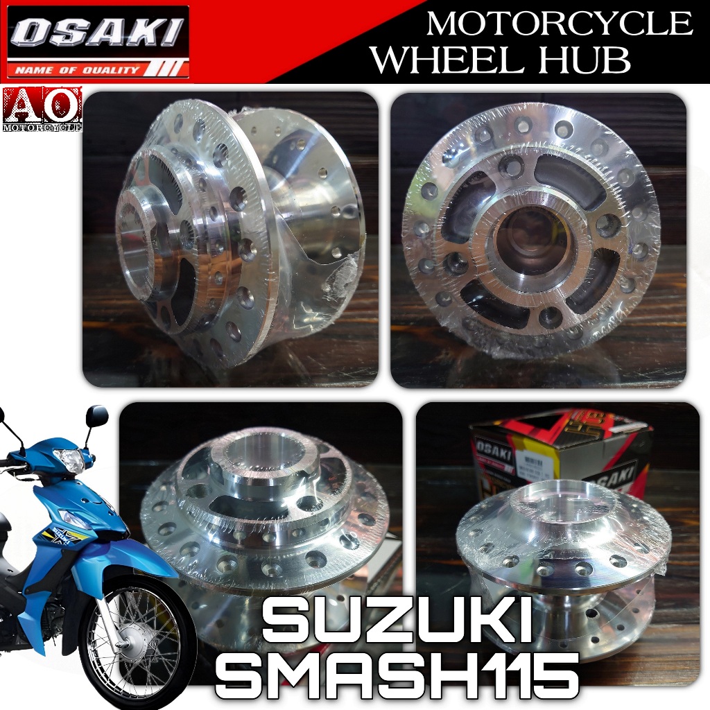 OSAKI Wheel Hub for SUZUKI SMASH 115 / RAIDER J 110 Chrome Finish ...