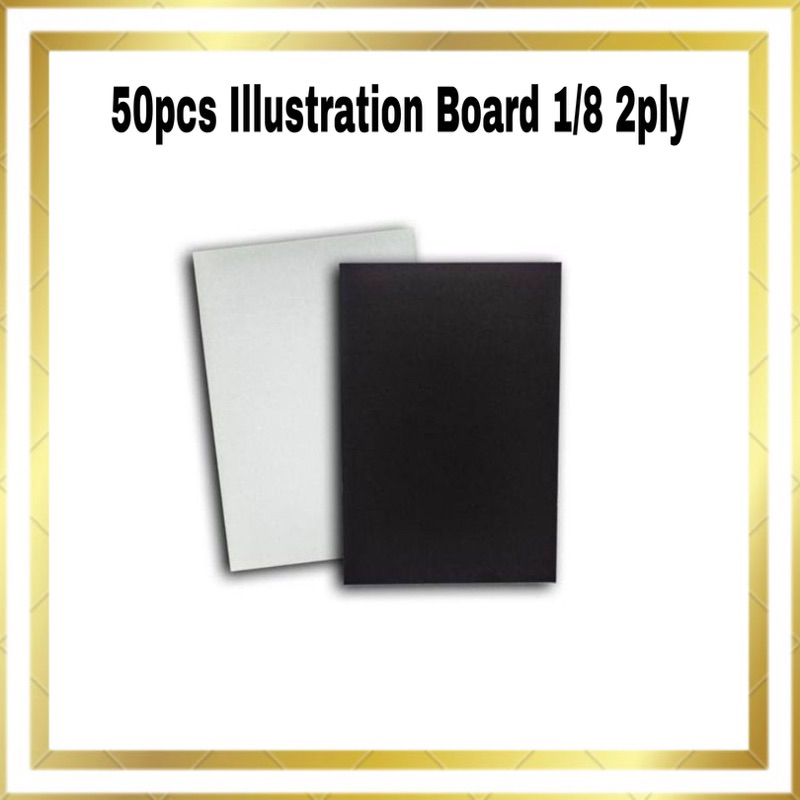 50pcs 1/8 Illustration Board 2Ply | Shopee Philippines