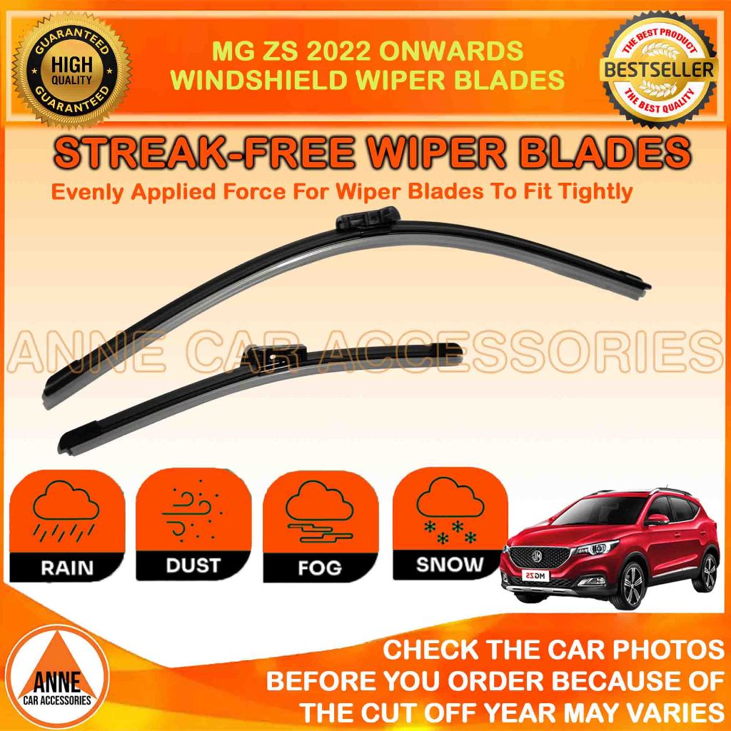 Wiper Blades for MG ZS 2022 Onwards Year Model 24x14 inch SIZE