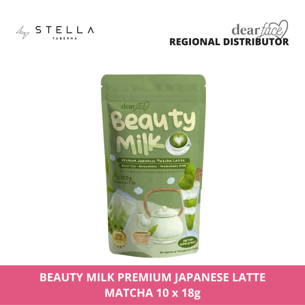 Dear Face Beauty Milk Premium Japanese Matcha Latte Green Tea ...