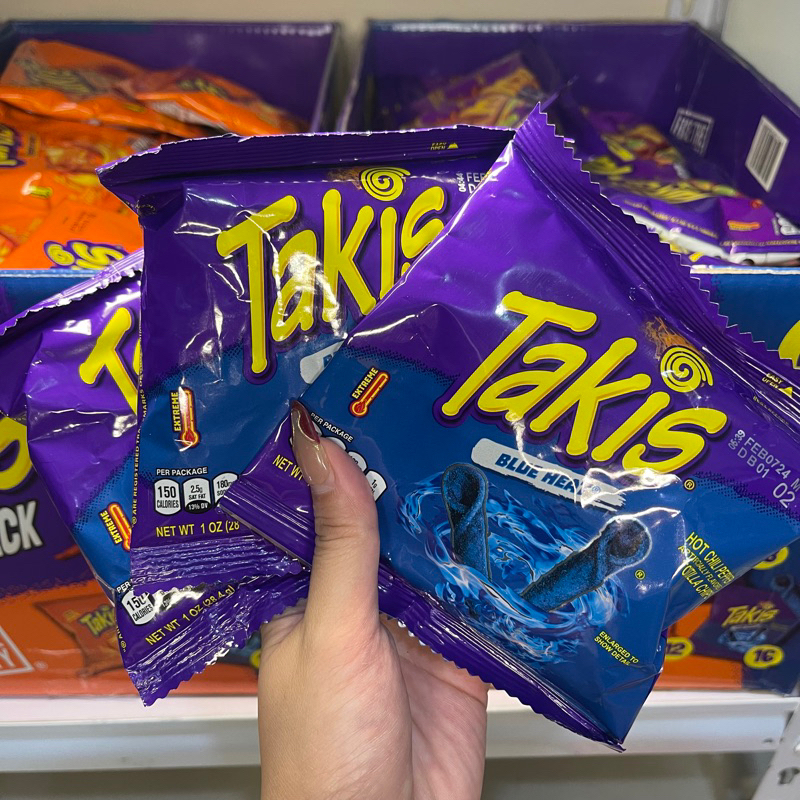 3pcs Takis 1oz Fuego Blue Heat Intense Nacho Tortilla Chips | Shopee ...