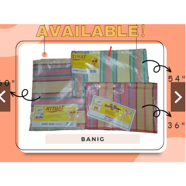 Plastic Flexible Mat (BANIG) Shopee Philippines