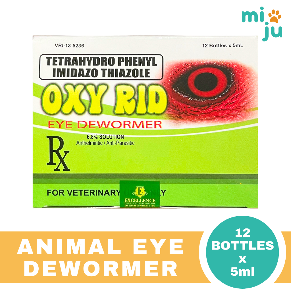 Oxy Rid Eye Dewormer Drops 1 Box 12 Bottles X 5ml Shopee Philippines