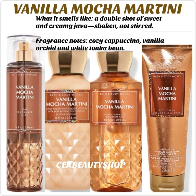 Vanilla Mocha Martini Baths And Body Works Body Lotion Shower Geland Fragrance Mist Shopee 