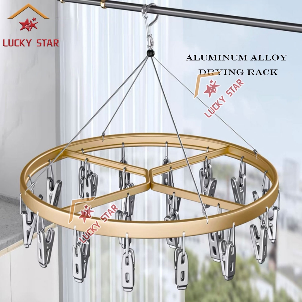 Thicken Aluminum Metal Drying Rack Home Balcony Multifunctional ...