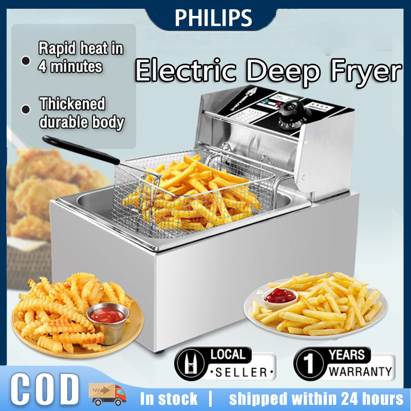 PHILIPS Deep Fryer Electric Pan With Strainer Electric Deep Fryer