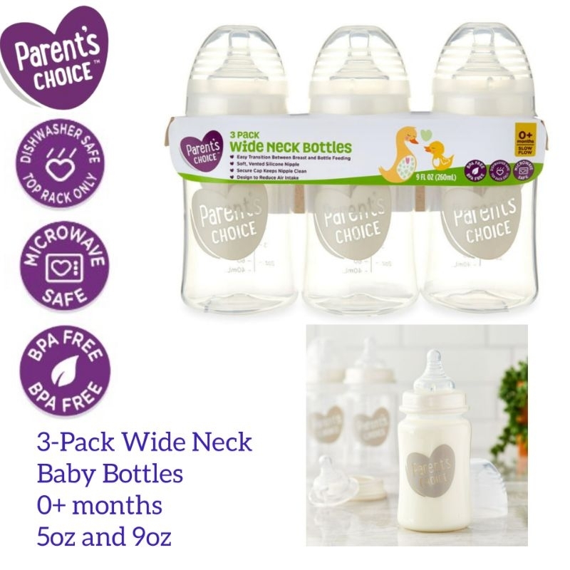 Parents choice best sale wide neck bottles