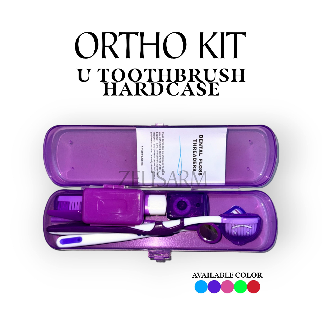 Ortho kit orthodontic u toothbrush hardcase set Shopee Philippines