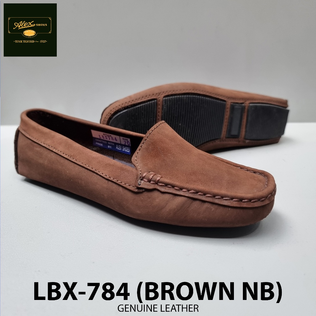 ALEX SHOES WOMEN S TOPSIDER GENUINE LEATHER CASUAL DRIVING SHOES Shopee Philippines