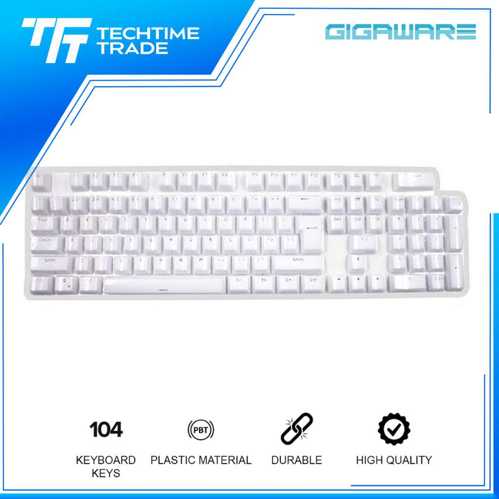 104 PBT Glass-Coated Keycaps Ergonomic Wear-Resistant Keycap MX Style ...