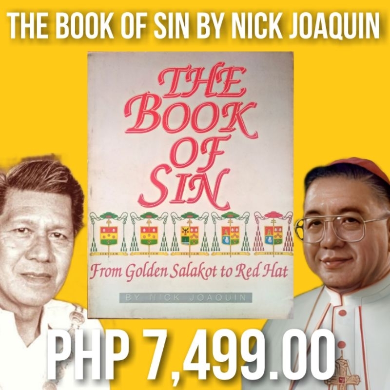 Sale ultimate rare 1992 1st ed the book of sin by nick joaquin