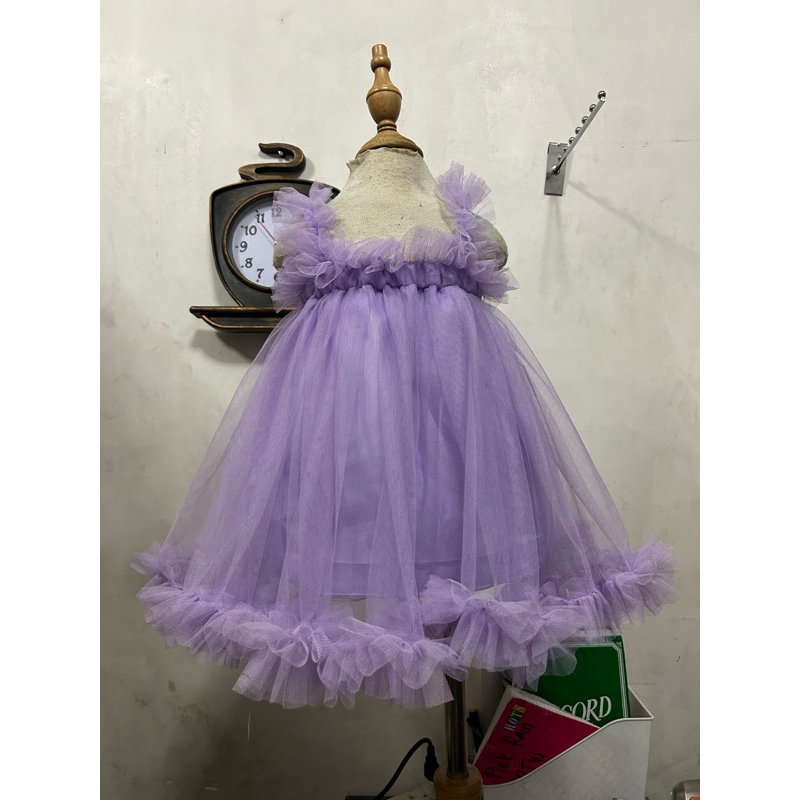 Ruffled Tutu Gown, Tutu Dress Party Dress Milestone OOTD | Shopee ...