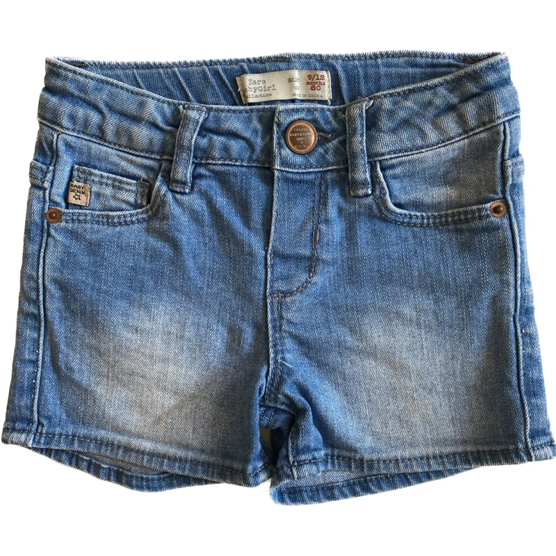 Zara Baby Girl Denim Shorts Shopee Philippines