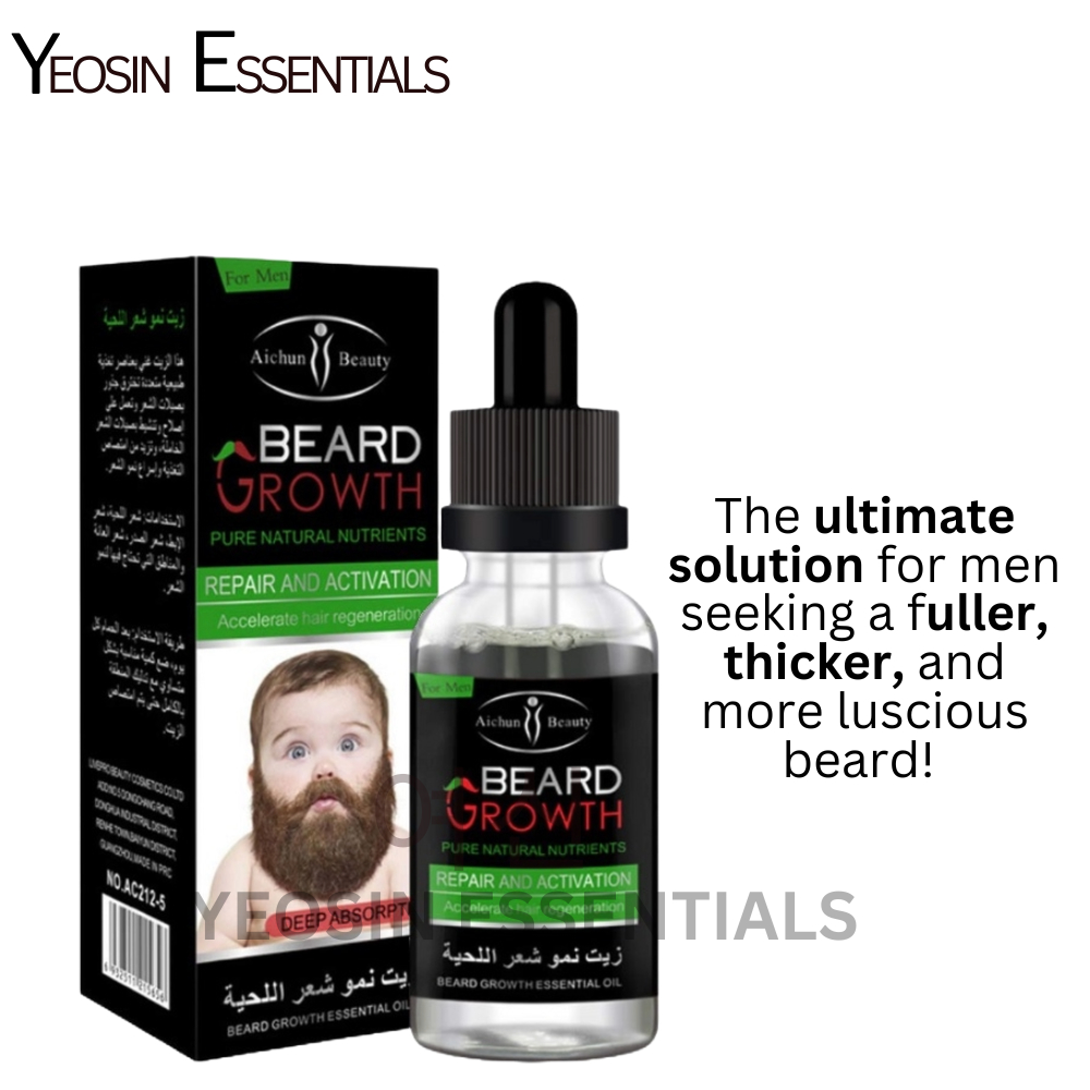 Beard Growth Pure Natural Organic Pampatubo ng Balbas Mustache Growth ...
