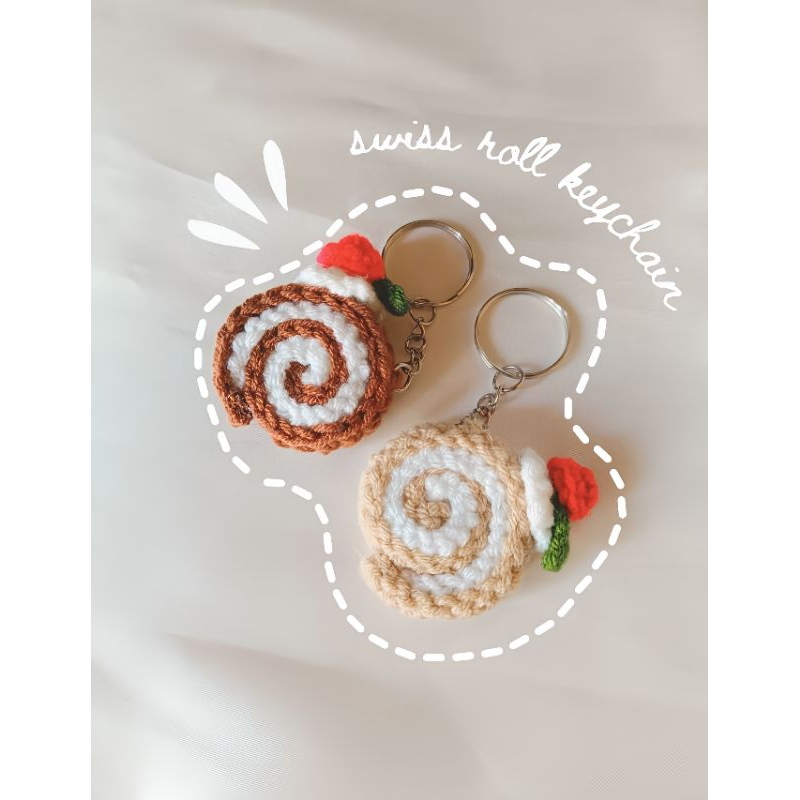 SWISS ROLL CROCHET KEYCHAIN | Shopee Philippines