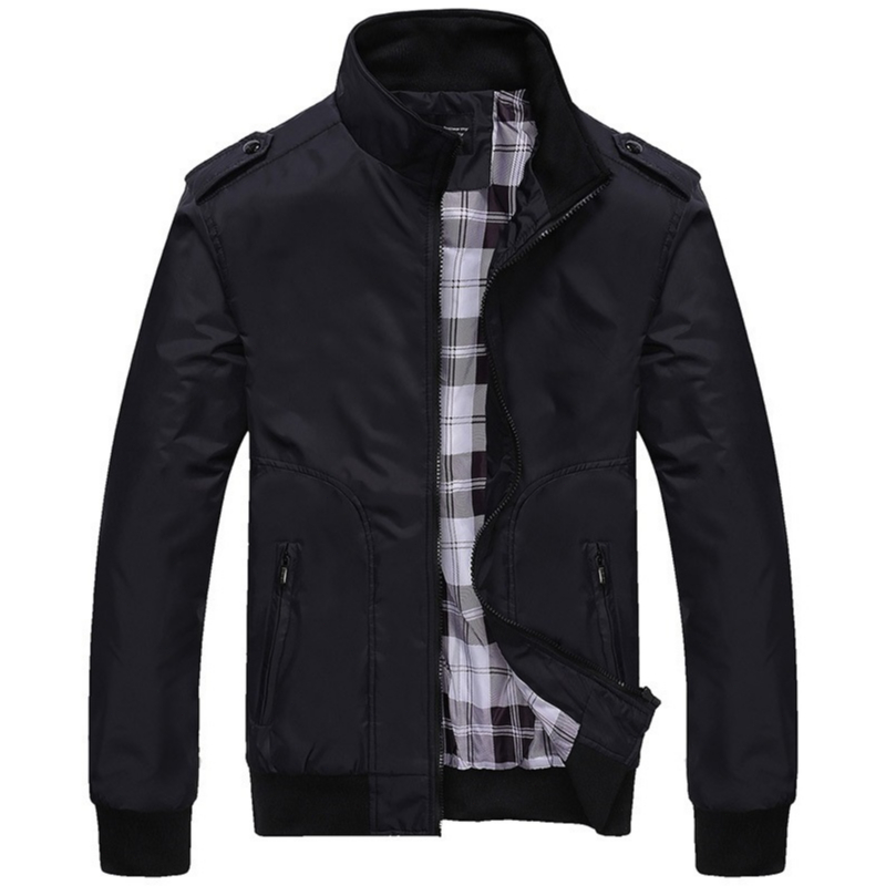 Mens Waterproof Bomber Jacket men's classic jacket（J06） | Shopee ...