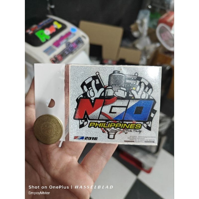 NGO Philippines sticker 3m 2018 edition original reflectorize | Shopee ...