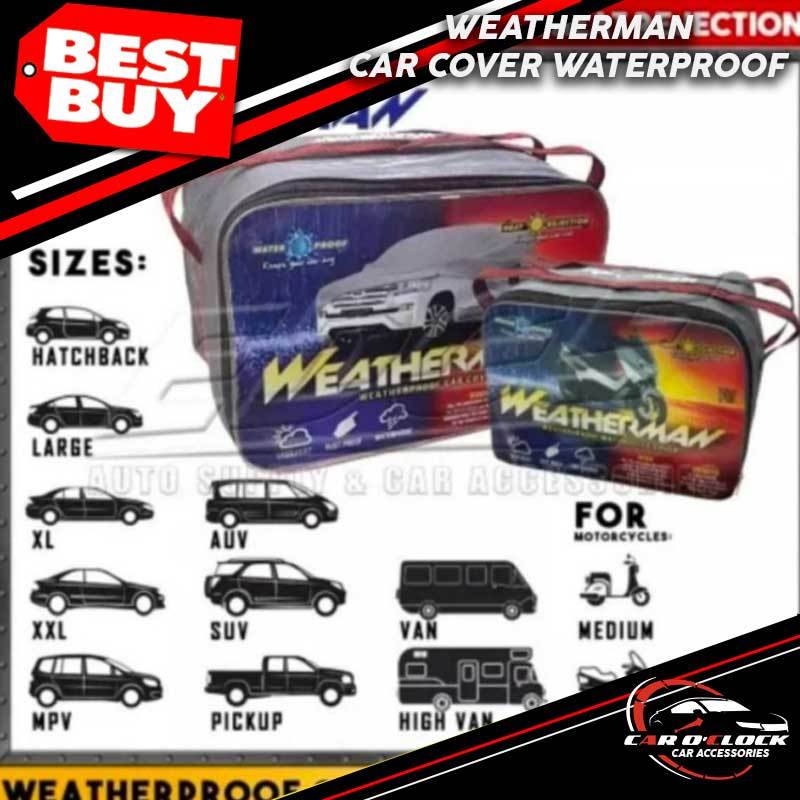 Weatherman Car Cover All Weather Water Proof Shopee Philippines