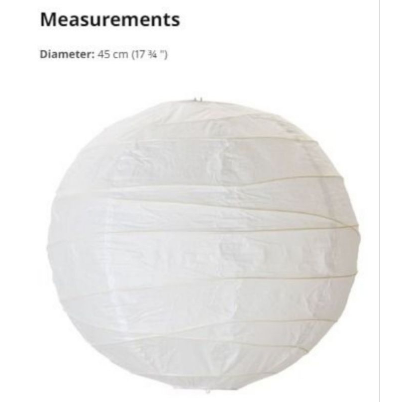 IKEA Regolit + Hemma set (Pendant Lamp Shade) Shopee Philippines