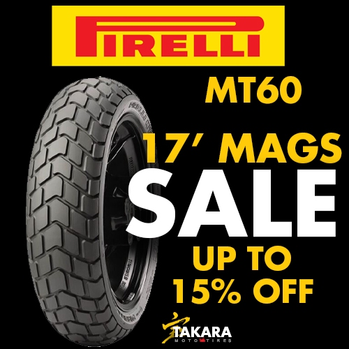 PIRELLI TIRE MT60 ZR 17' BY TAKARA TIRES (FREE TIRE SEALANT, PITO