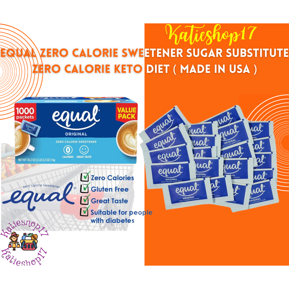 Equal Zero Calorie Sweetener Sugar Substitute Zero Calorie Keto Diet