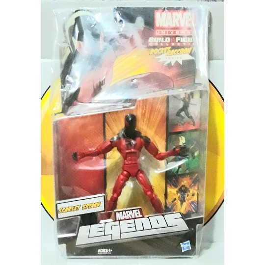 Marvel Legends Scarlet Spider-Man Rocket Raccoon Series Kaine MISB ...