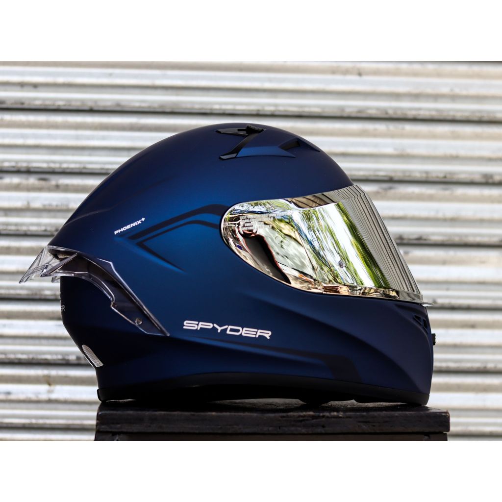 Spyder helmet hot sale matte blue