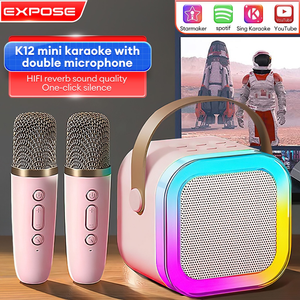 K12 Wireless Karaoke Speaker With Karaoke Bluetooth Microphone Home KTV ...