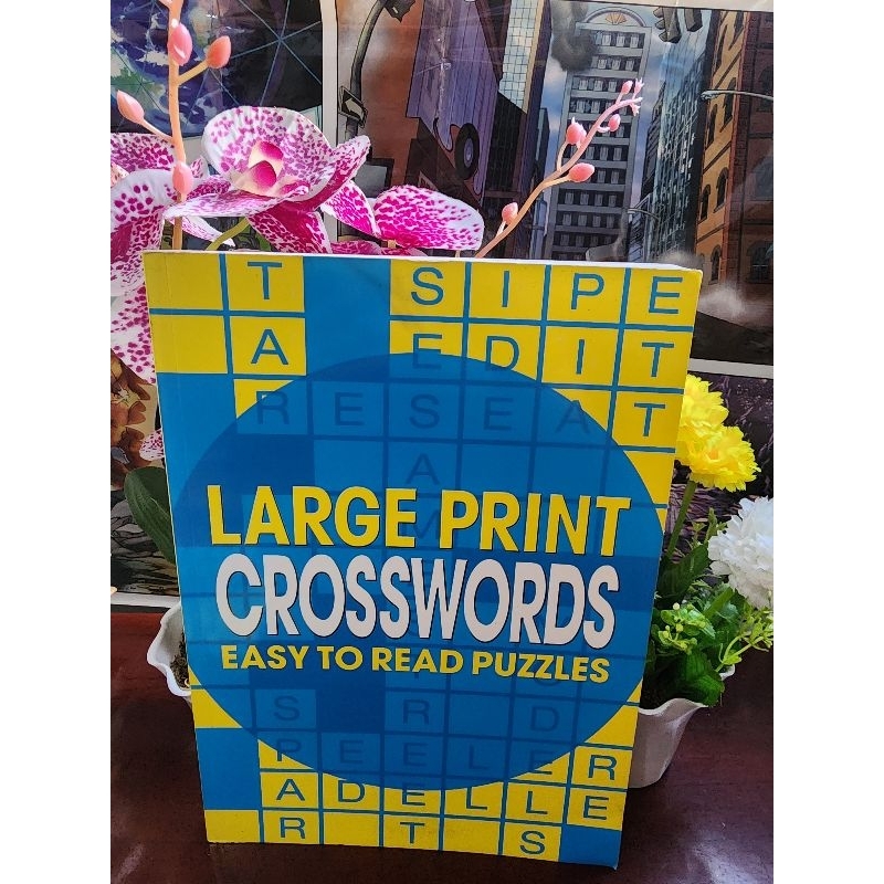 Large Print Crosswords Easy to Read Puzzles Shopee Philippines