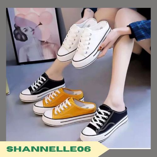 New Korean Half Shoes High Heels Wedge Sneakers Shoes for Women (H52 ...