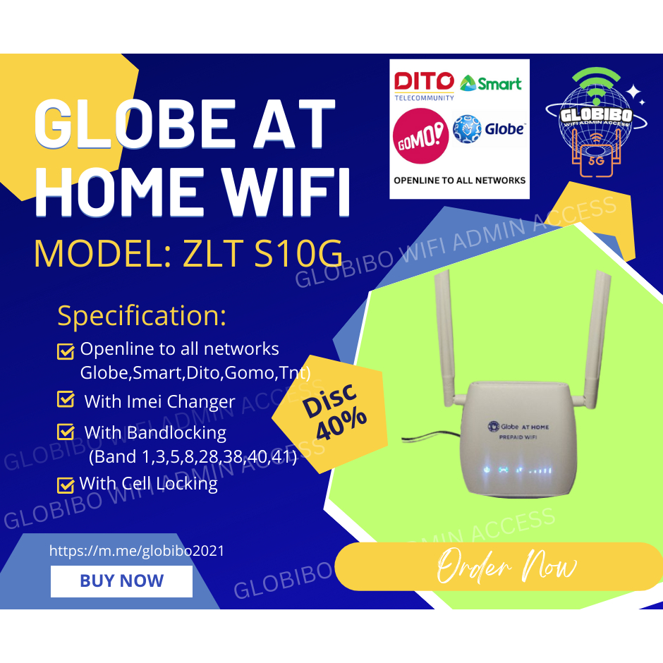 Globe at home ZLT S10G prepaid wifi PERMANENT OPENLINE with imei ...