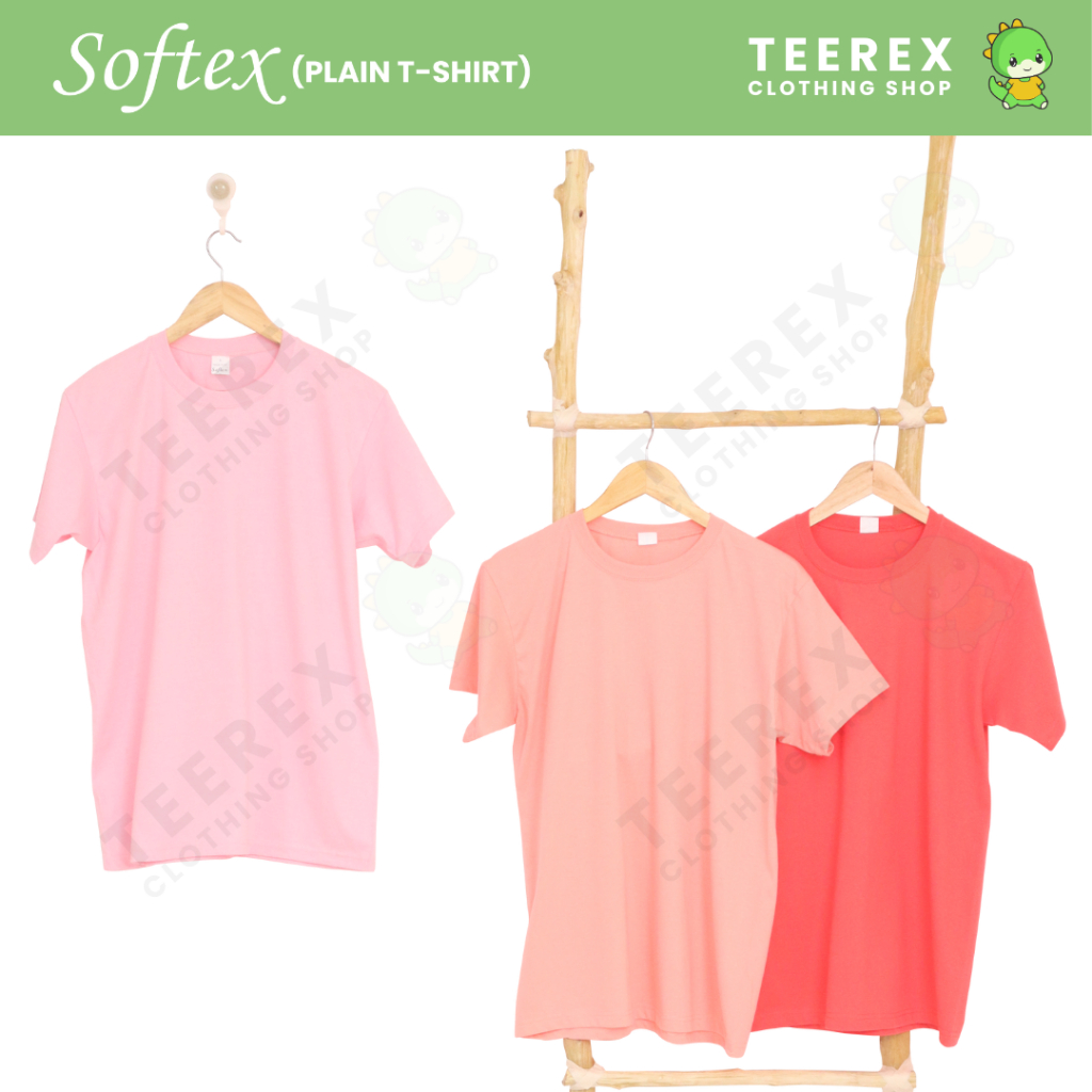 SOFTEX Roundneck UNISEX PLAIN T-SHIRT RED MAROON MAGENTA (BEST SELLER ...