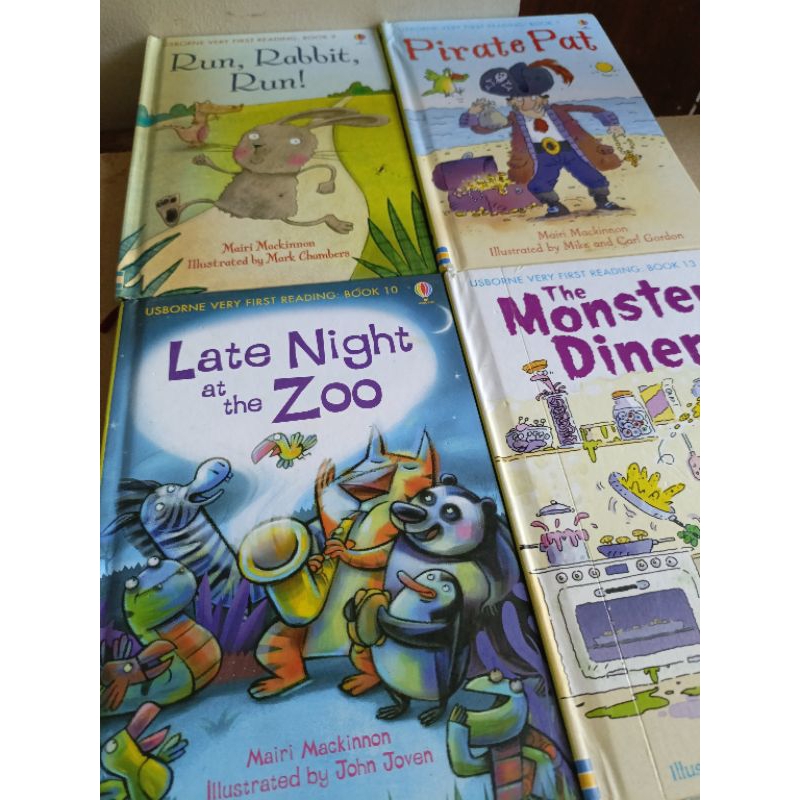 Usborne Very First Reading Book Bundle- Run, Rabbit, RunPirate PatLate ...