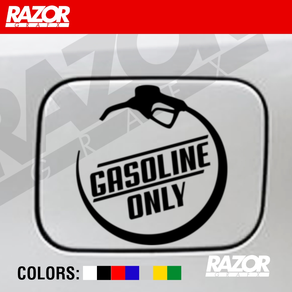 UNLEADED DIESEL PREMIUM GASOLINE Car gas cap sticker decal Shopee