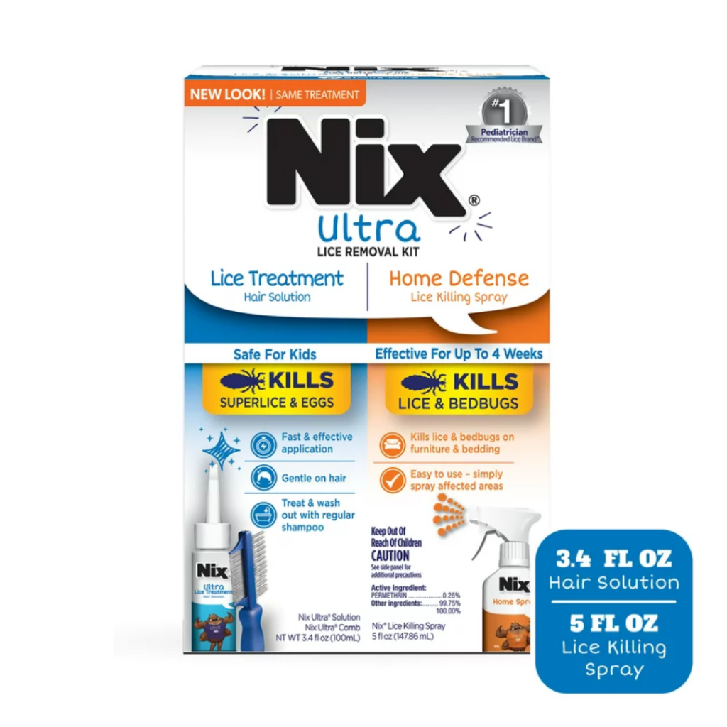 NIX Ultra Lice Removal Kit Lice Killing Spray 5 Fl Oz With Nix Ultra ...