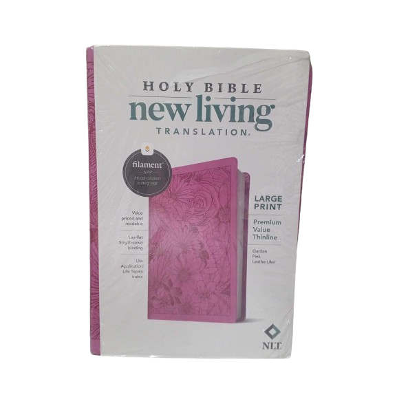 HOLY BIBLE NEW LIVING TRANSLATION LARGE PRINT PREMIUM VALUE THINLINE 