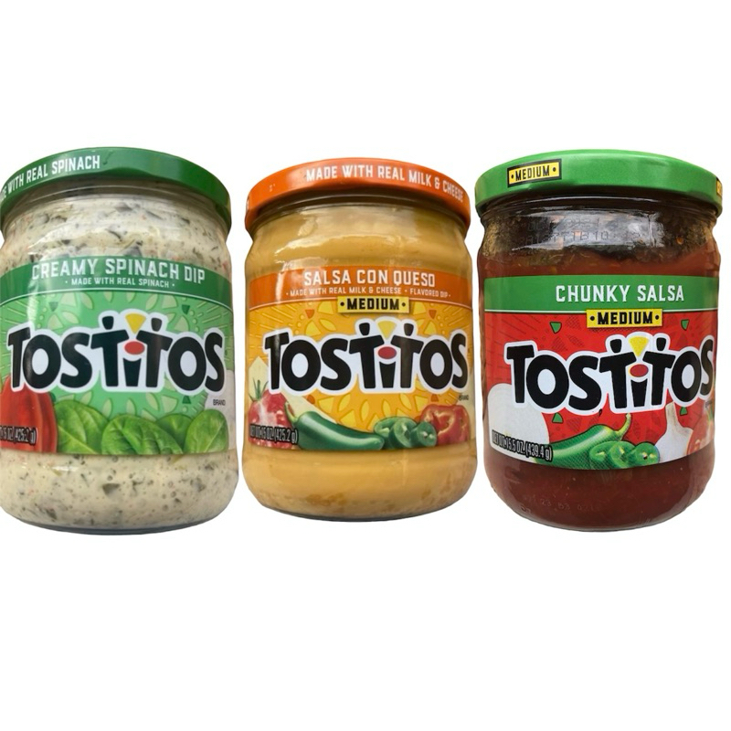 Tostitos Creamy Spinach Dip 15oz/ Tostitos Salsa Con Queso Medium Dip ...