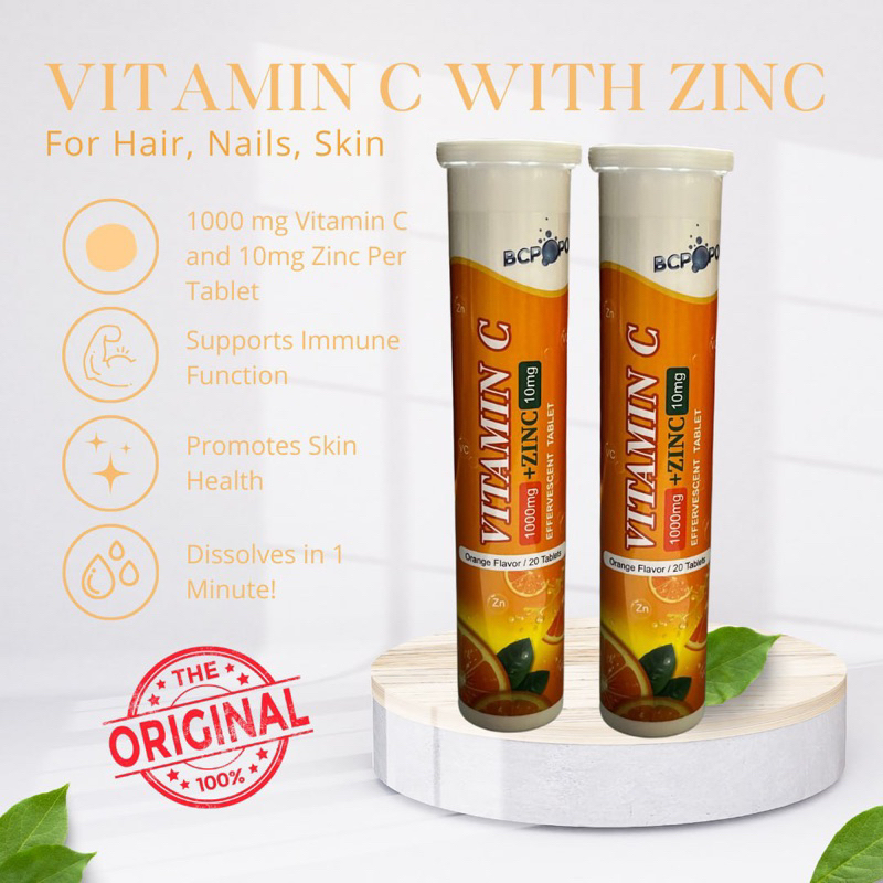 BCPPO 10mg Vitamin C with Zinc Dissolving Tablet Shopee Philippines