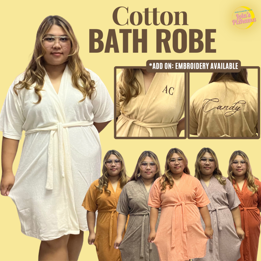 BATHROBE COTTON TOWEL UNISEX FIT UP TO 3XL PLUS SIZE BATH ROBE QUICK