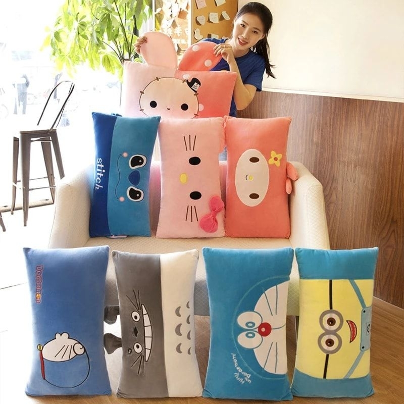 Doraemon Long Pillow Character Totoro Pikachu Dog Bear Pig Dinosaur ...