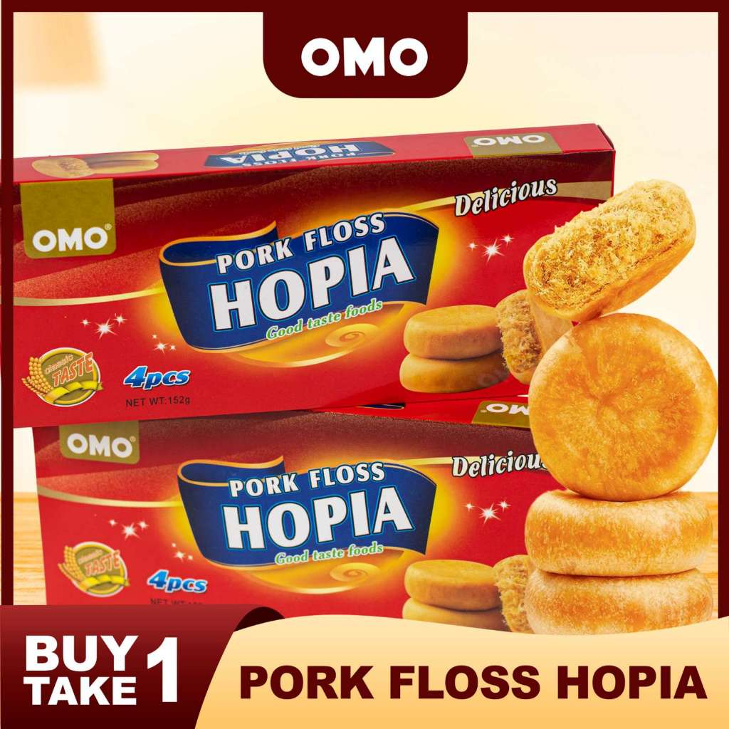 [B1T1] Omo Pork Floss Hopia Bread Snacks Shopee Philippines