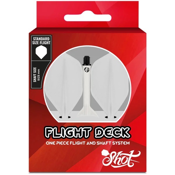 Shot Flight Deck-One Piece Dart Flight and Shaft System (Short ...