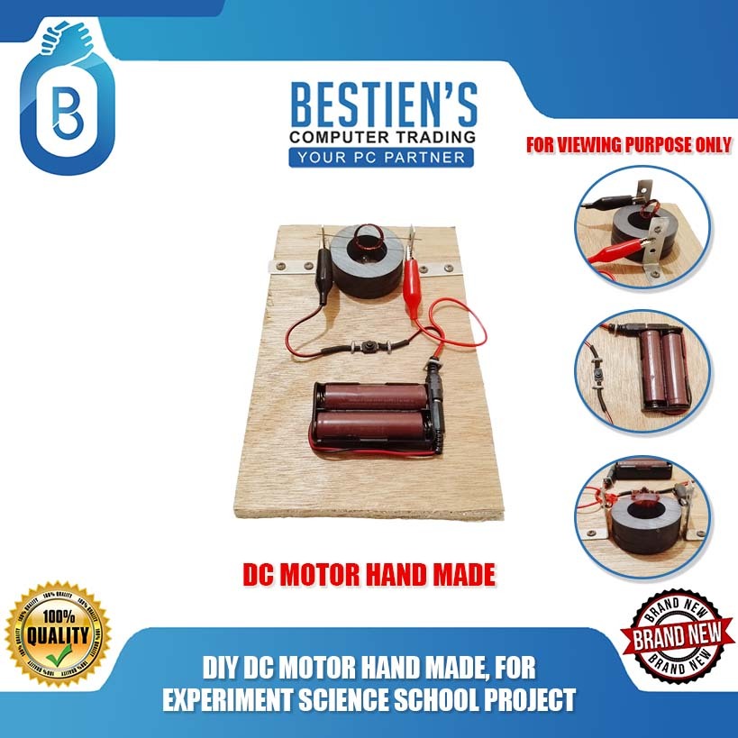 Diy Dc Motor Hand Made For Experiment Science School Project Shopee