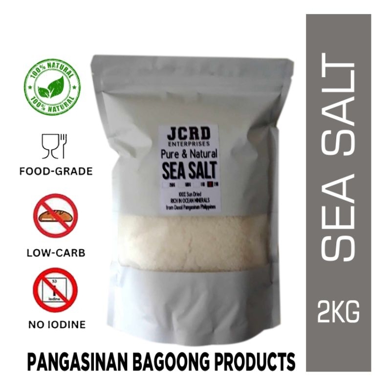 Organic Rock Salt Pangasinan 2KG | Shopee Philippines