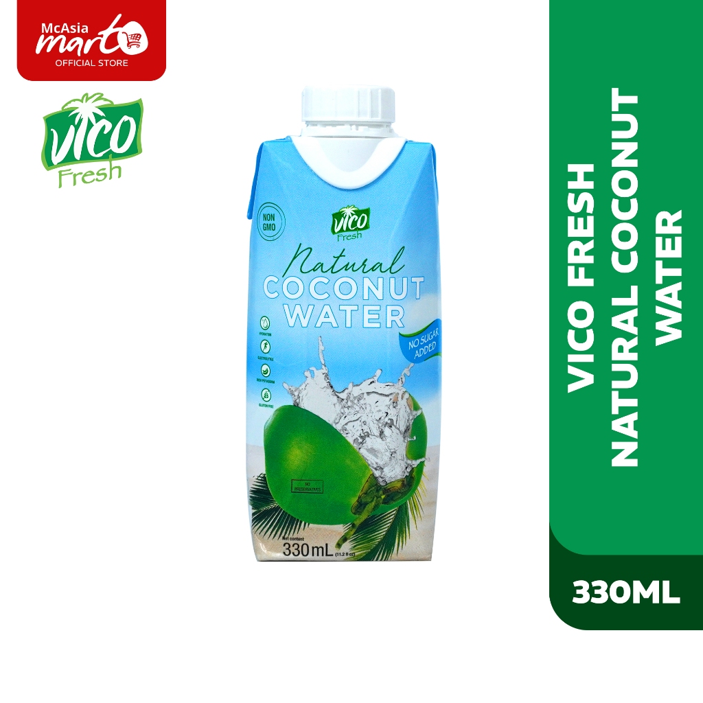 VICO FRESH NATURAL COCONUT WATER 330ML Shopee Philippines