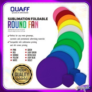 Sublimation Round Fan / Foldable Fan / Twisted Fan (100 pcs per bundle ...