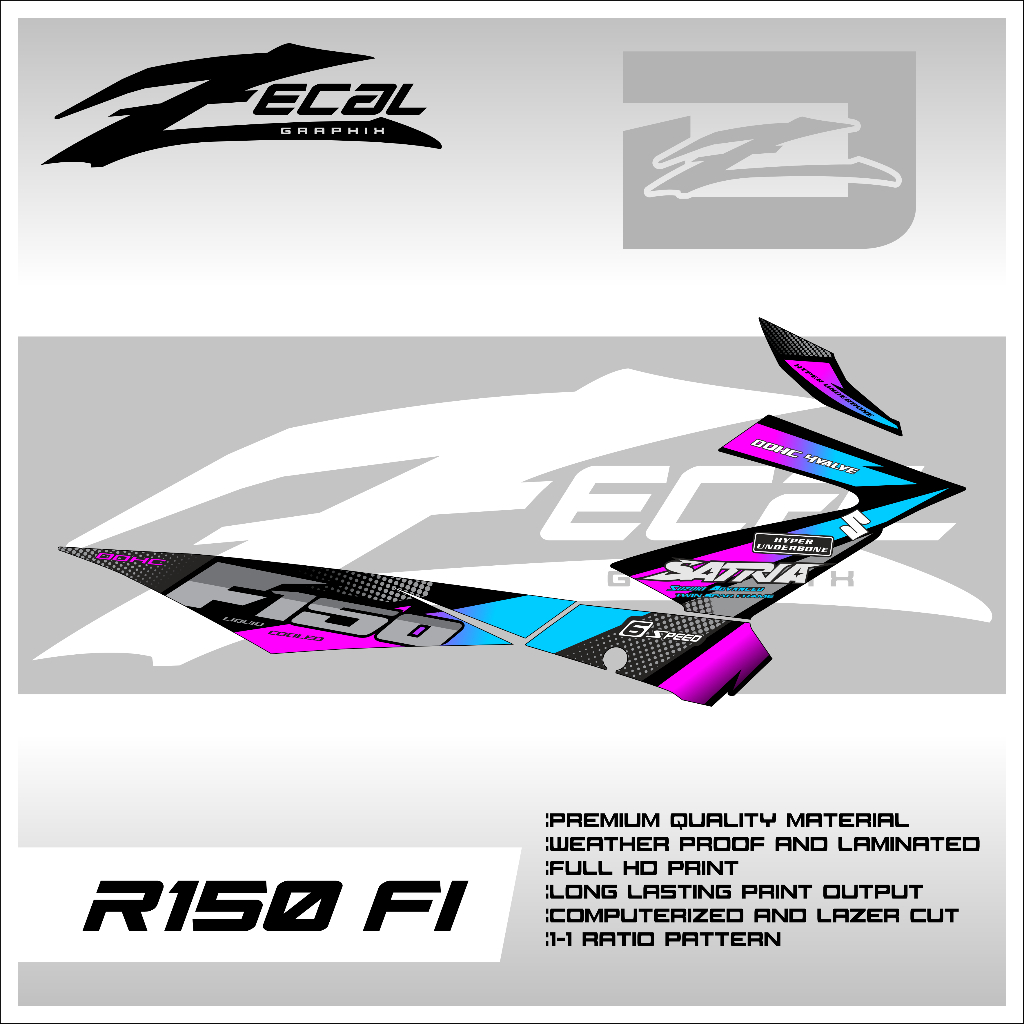 r150 fi stock, malaysian and thai concept decals | Shopee Philippines