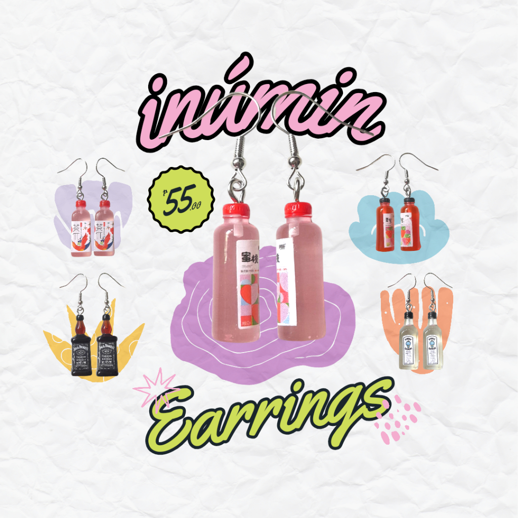 inúmin | cold bottled beverages juice wine hook earrings | Shopee ...