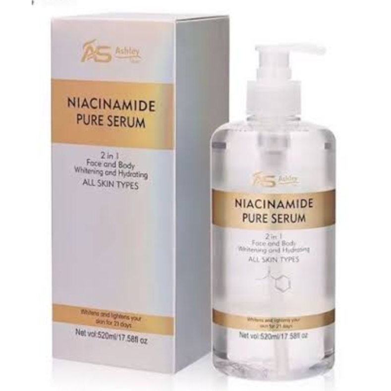 Ashley Shine NIACINAMIDE & HYALURONIC Pure Serum Face and Body ...